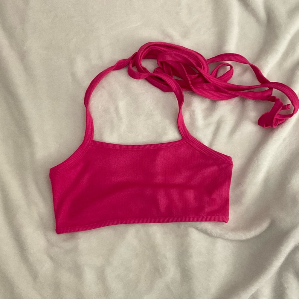 Vibrant Pink Crop Top
